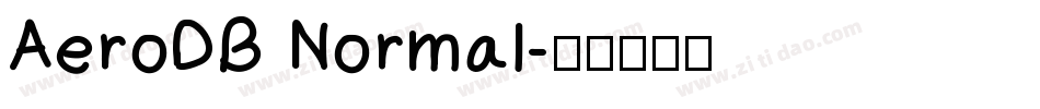 AeroDB Normal字体转换
